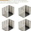 Patiowell 8 x 6 FT Plastic Outdoor Storage Shed with Floor, Resin Shed with Window and Lockable Door for Garden, Backyard, Tool Storage Use, Easy to Install in Beige (Kick-it Shed) - Image 6